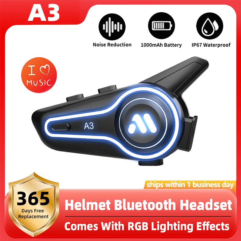 Full Face Motorcycle Helmet With Bluetooth - Novo a3 capacete da motocicleta fone