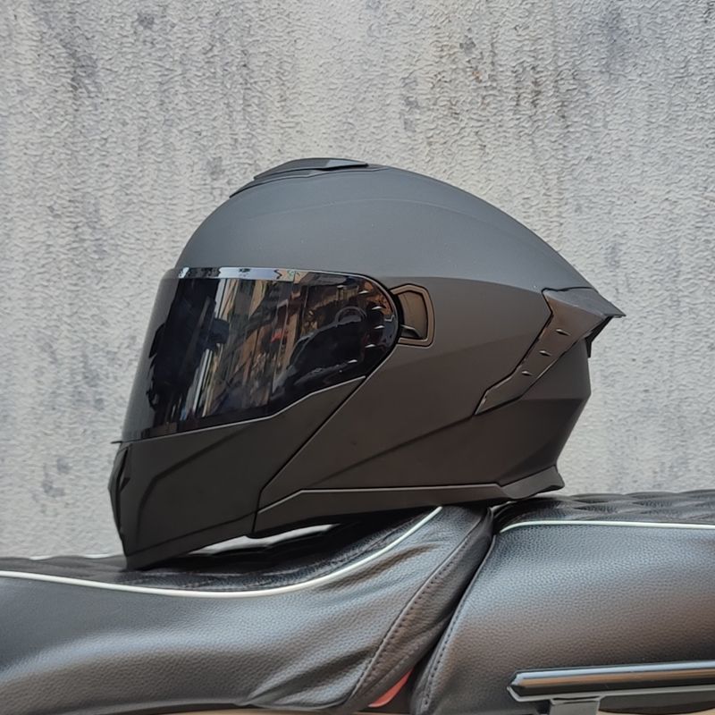Capacete de motociclismo uniss - Dual Visor Motorcycle Racing Helmet avaliação e preço