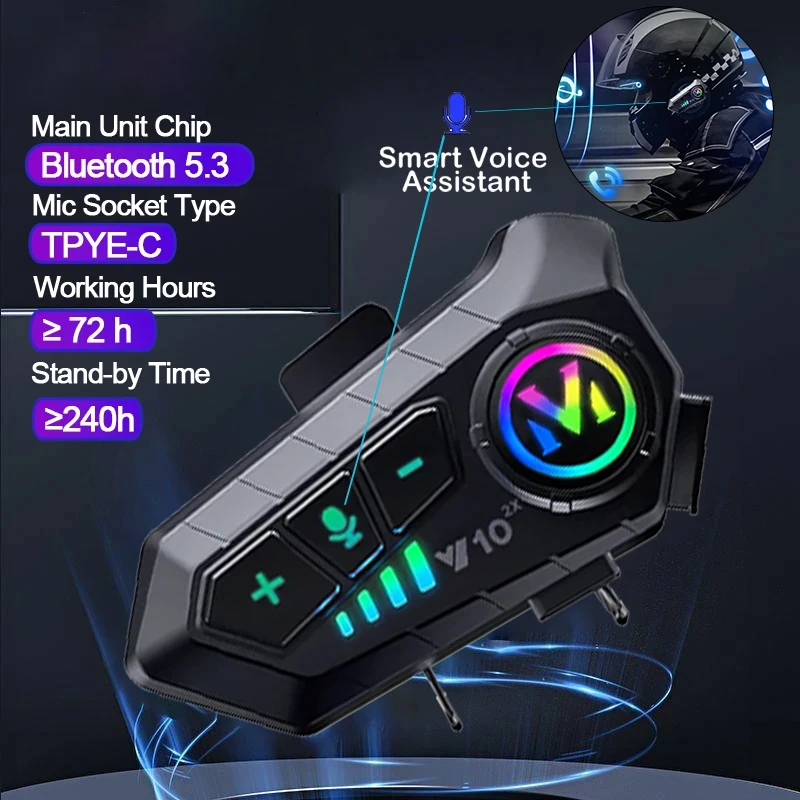 Intercomunicador Bluetooth V10 - Full Face Motorcycle Helmet With Bluetooth avaliação e preço