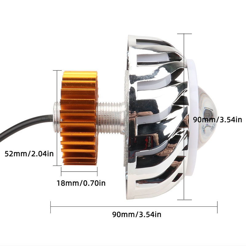 Farol de carro e motocicleta,  - Universal Motorcycle Led Headlight Projector avaliação e preço