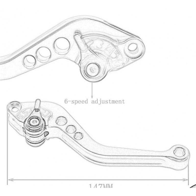 Alavanca de Freio e Embreagem  - Cnc Aluminum Adjustable Brake Clutch Levers avaliação e preço