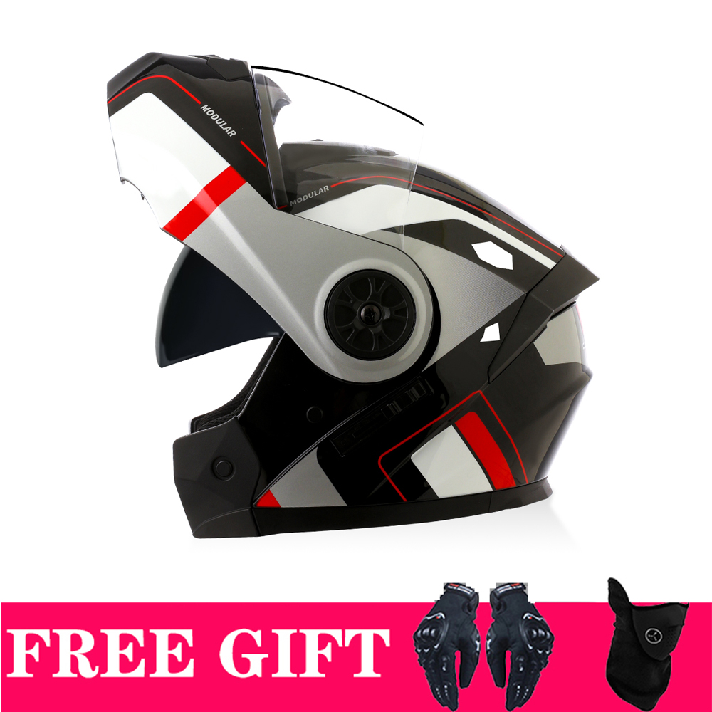 Viseiras duplas capacete bluet - Full Face Motorcycle Helmet With Bluetooth avaliação e preço