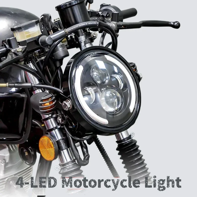 Farol LED Olho de Anjo 50W 7 p - Universal Motorcycle Led Headlight Projector avaliação e preço