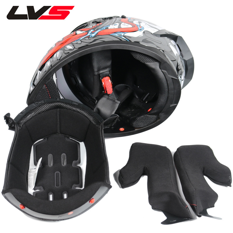 Capacete de Motocicleta LVS Fu - Full Face Motorcycle Helmet With Bluetooth avaliação e preço